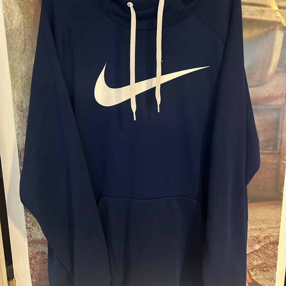 Nike Men's Blue Dri-Fit Hoodie. Size XXL. Like New condition!